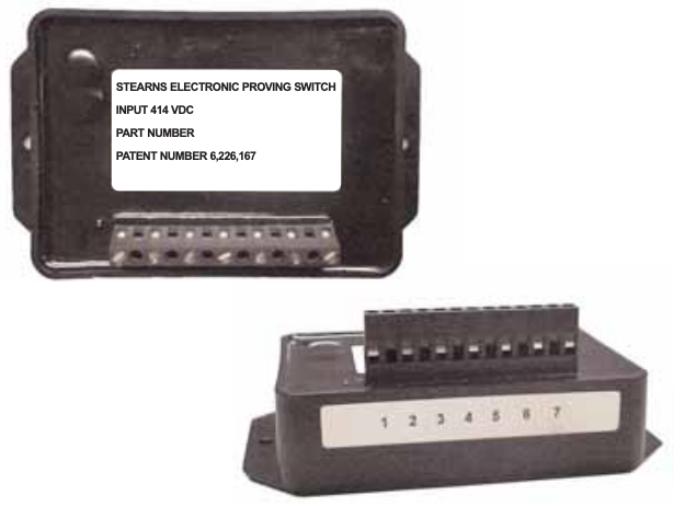 Stearns electronic brake release indicators